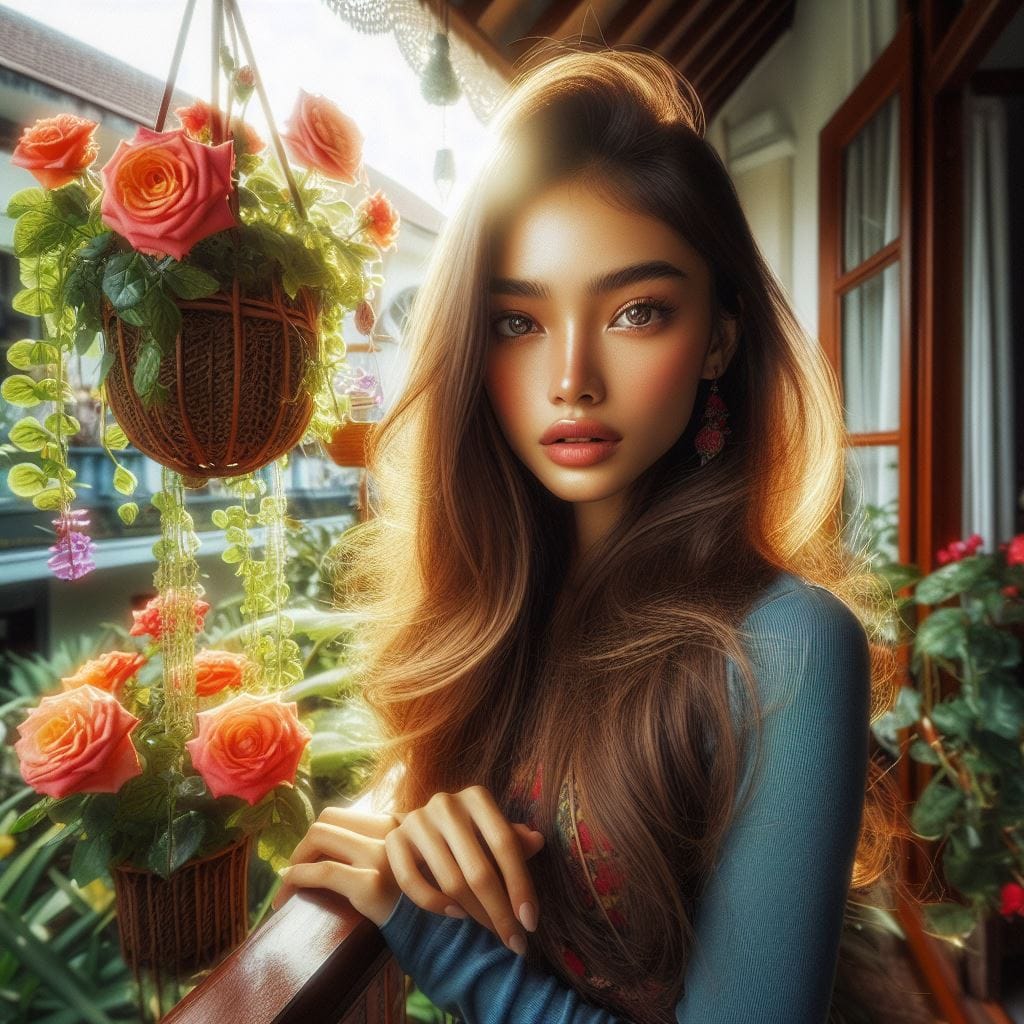 1039. PROMPT:

a realistic image photo of beautiful indonesian woman wearing lon...