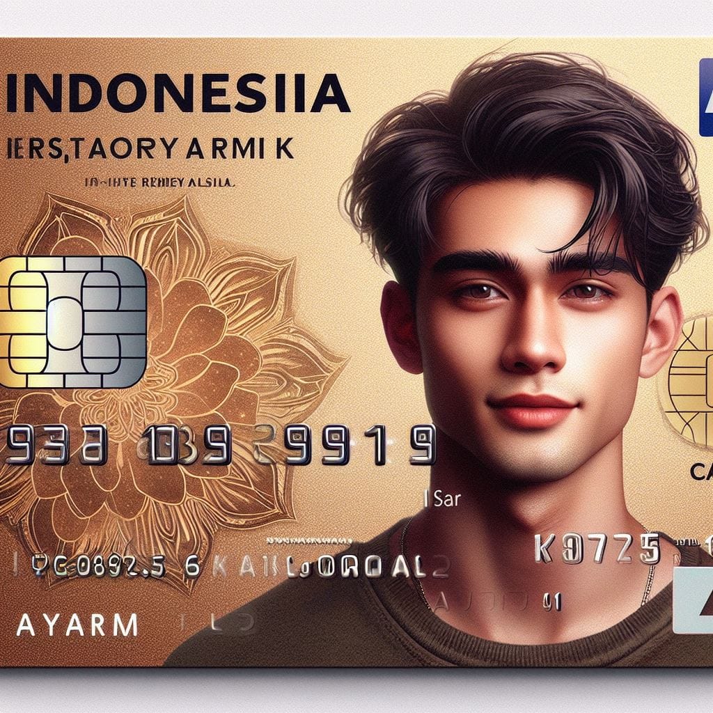1194. PROMPT:
 atm card (crystal dark golden theme color), 19 year old young Fil...