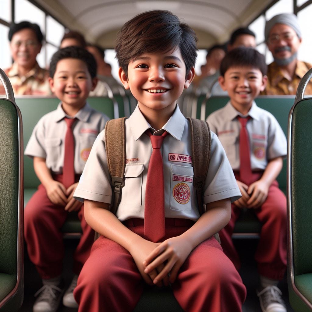 1438. PROMPT:

Real picture 3D shot hype realistic A young happy indonesian boy ...