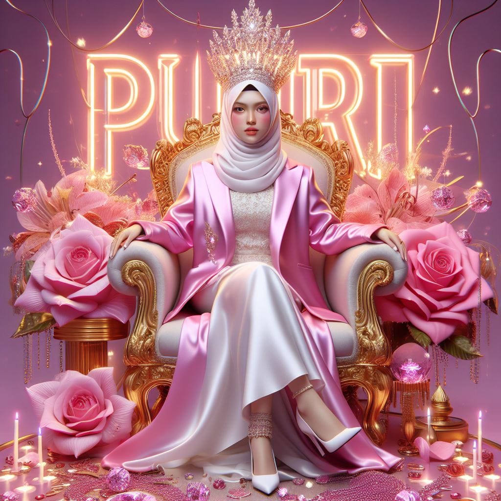 1589. PROMPT:

realistic photography an Indonesian hijab girl aged 20yo, pink ja...