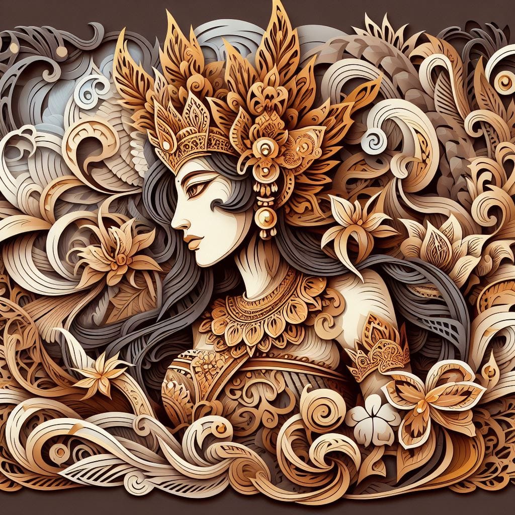 276. PROMPT:
 Eternal beauty of balinese girl indonesia, intricate, earth tone c...
