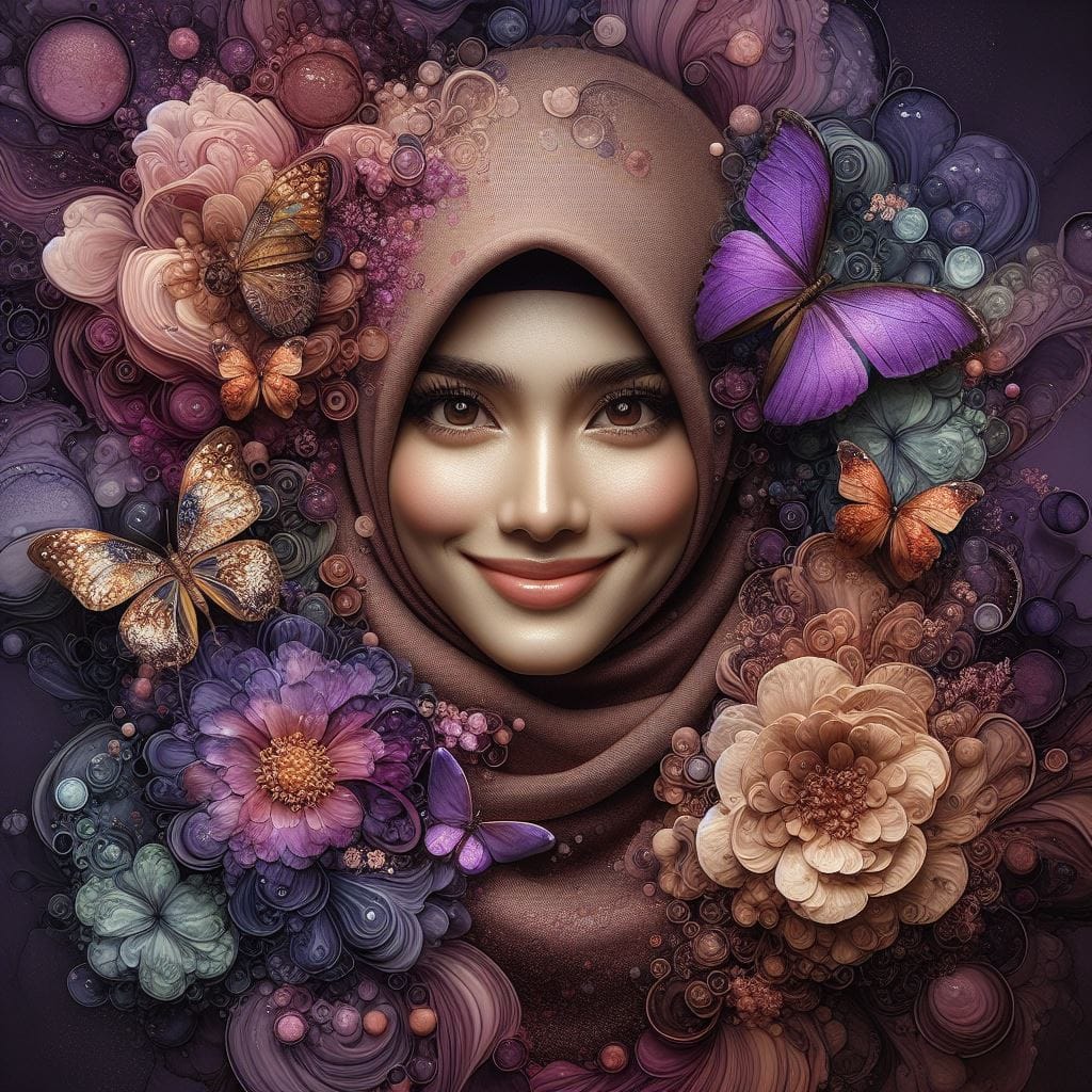 577. PROMPT:

ultra realistic photography of a face of beautiful Indonesian hija...