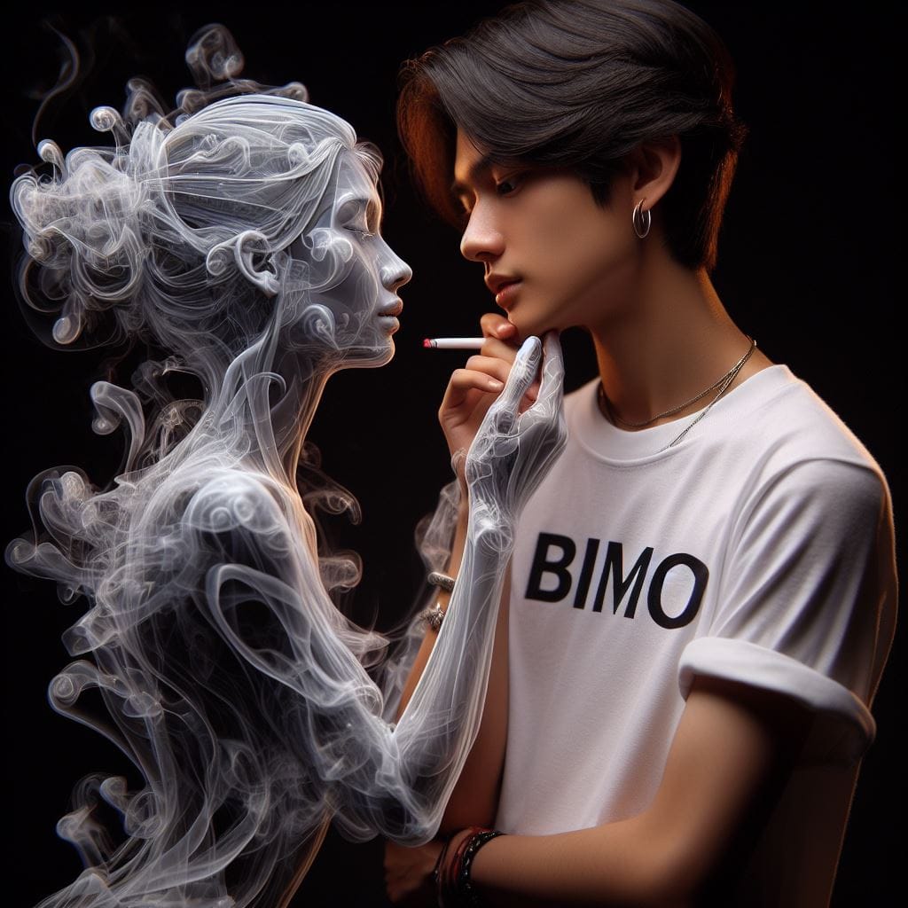 832. PROMPT:

handsome Indonesian boy, wearing white t-shirt name "BIMO", stylis...