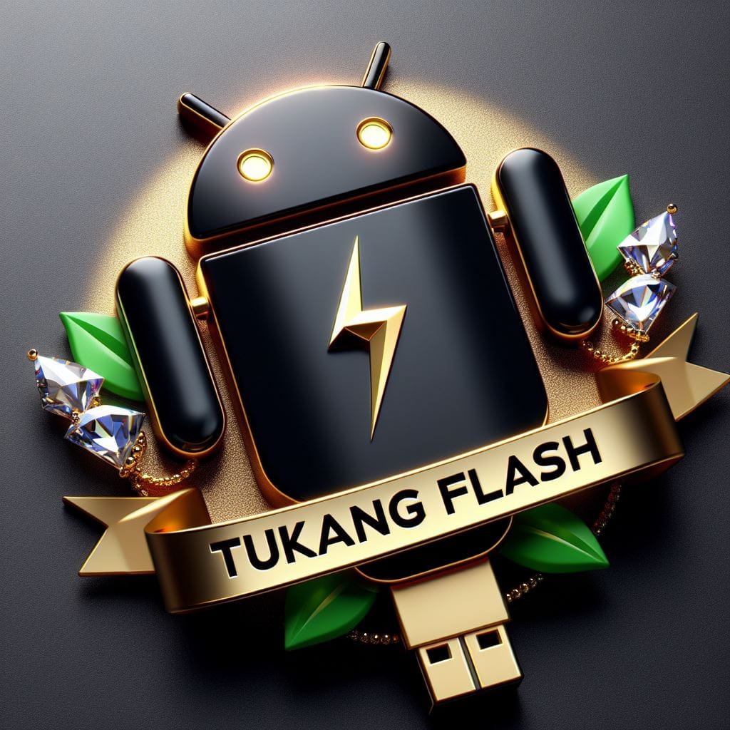968. PROMPT:
 A 3D Logo Of Black Android And A USB Cable Plated with Gold and Je...