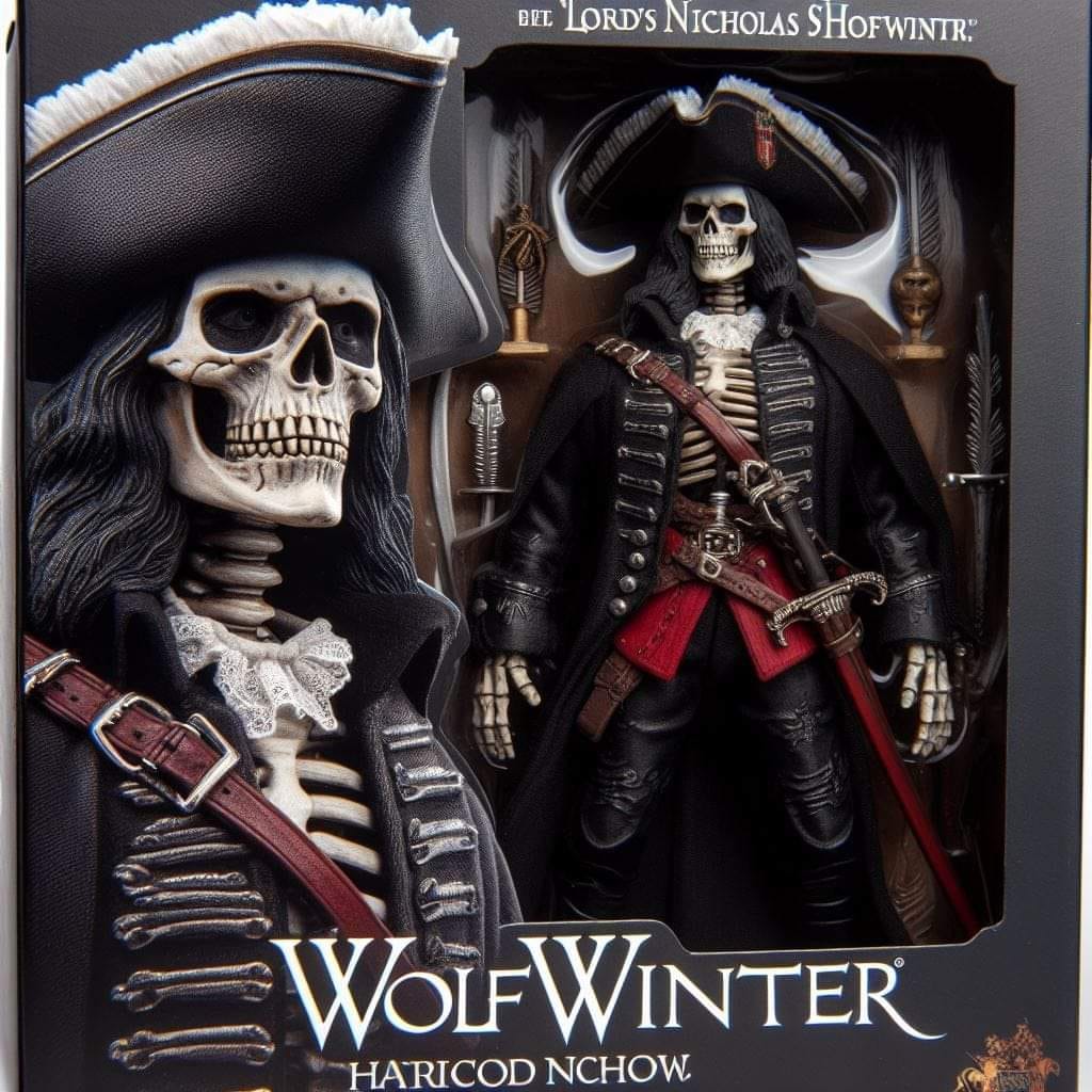 Action figures based on my TTRPG characters.
 Lord Nicholas Herod Wolfwinter, th...