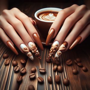 Coffee art nails, anyone?
Coffee art nails, inspired by Damir :)
