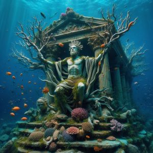 Return to Atlantis
 #bing
古文明實驗-重回亞特蘭提斯
 概念是要表現海中遺跡被珊瑚寄生的樣子以及破敗感.做這個練習時發現"參考"非常有...