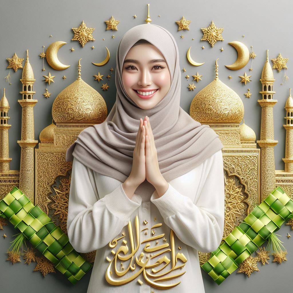 2836. PROMPT:

a realistic photo of an smiling Indonesian Muslim hijab woman wea…