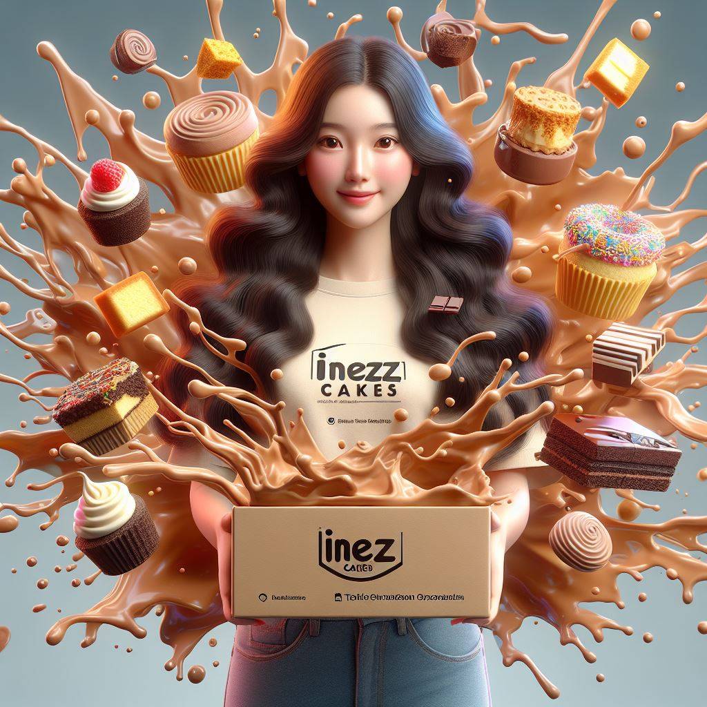 Prompt: Create hyperrealistic image of a indonesian girl with wavy hair holding ...