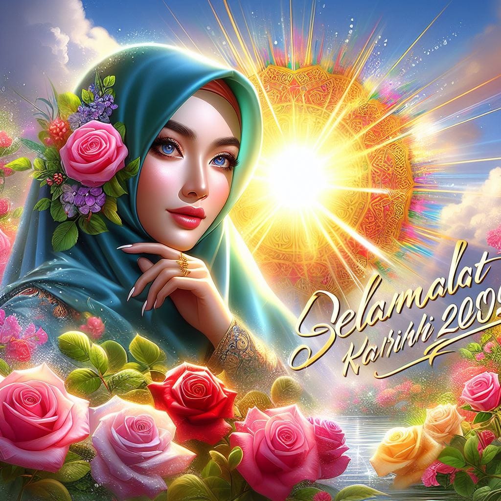 3028. PROMPT:

a realistic airbrush illustration of a beautiful Indonesian hijab...