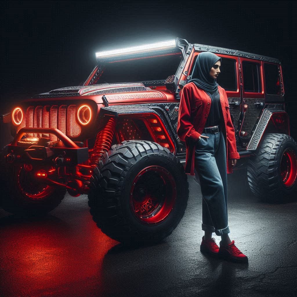 Desain mobil jeep yg rumit tpi tetap bergaya cantik