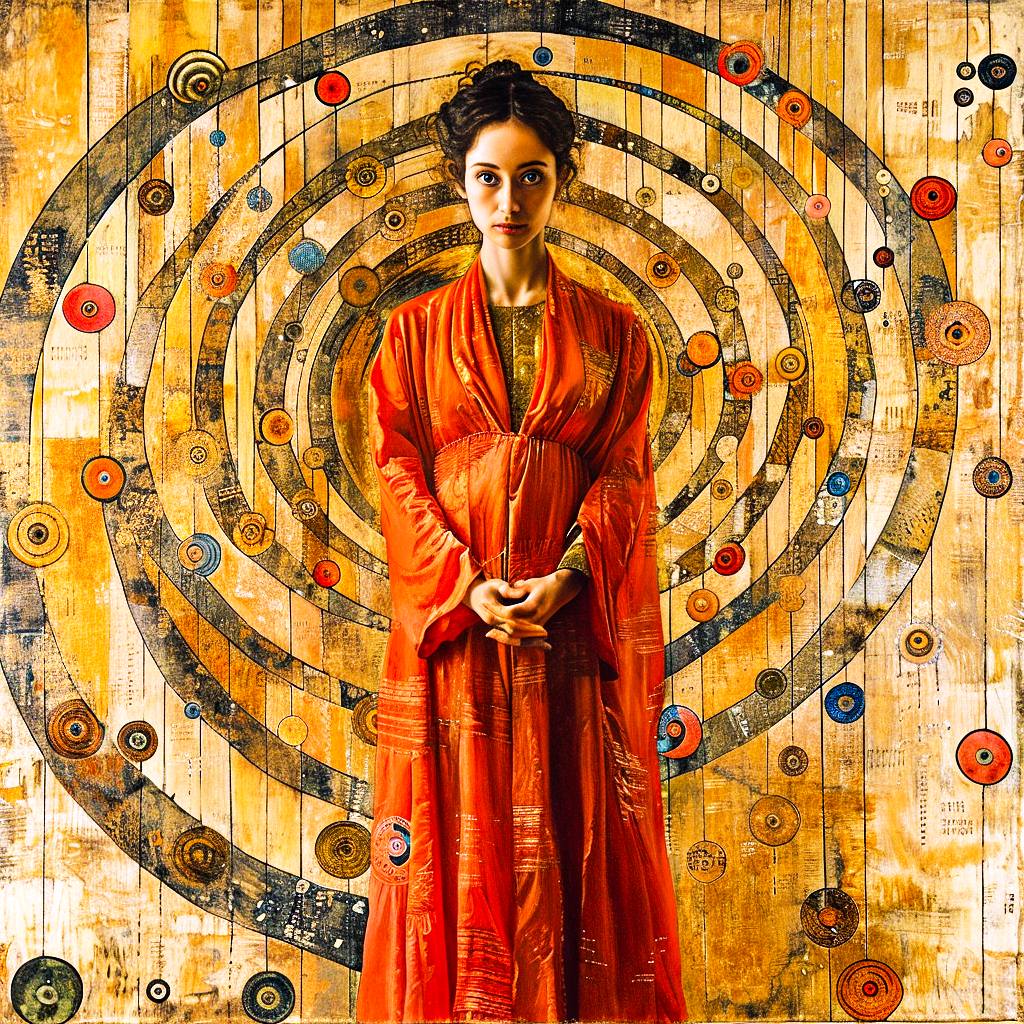 AI
 by midjourney prompt :
 What if Gustav Klimt drawing Artificial Intelligence...