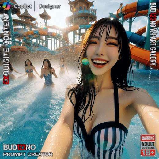 Off Day
 Playing at Waterpark
 #bing 
 Prompt :
 Summer time, taiwanese beauties...