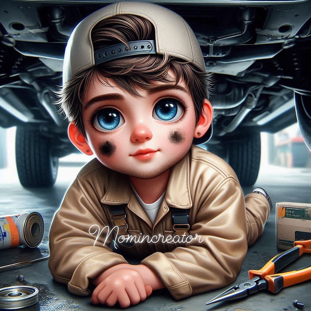 create 3D realistic high airbrushed a body image of an boy with grey eyes, weari...