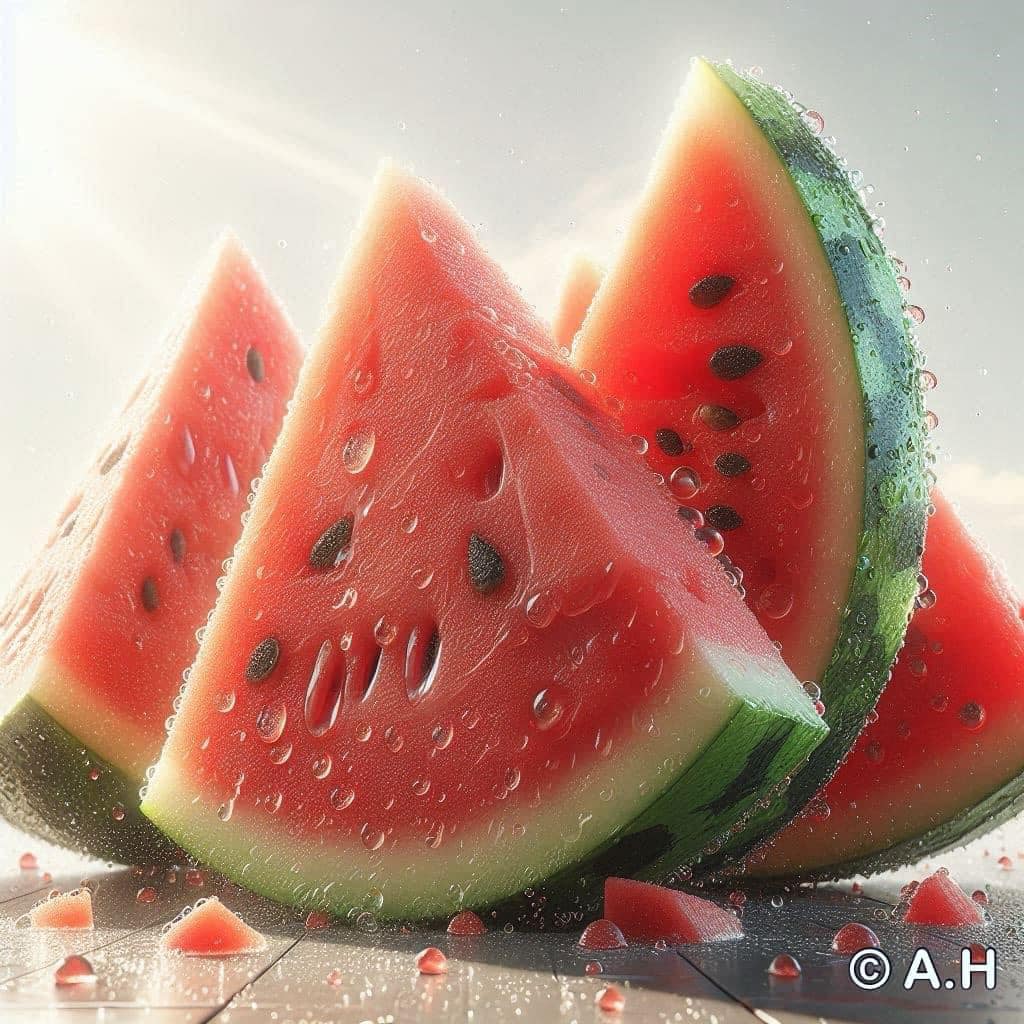 Watermeloncools the summer heat #bing
 #創作源於生活