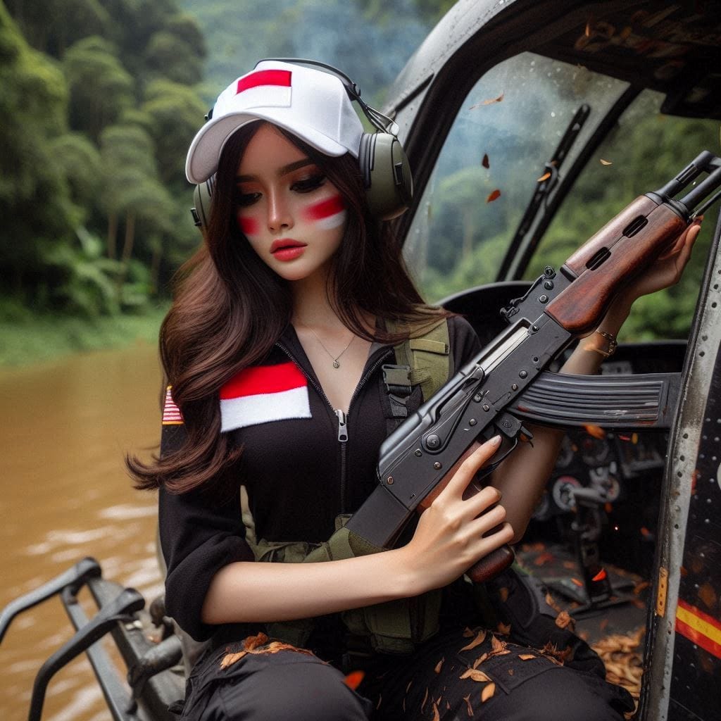 Pendaratan sempurna 
Prompt:
Gadis Indonesia yang cantik, mengenakan topi snapba...