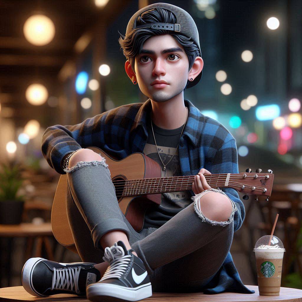 Absen pagi...

Prompt:
Hyper realistic 3D caricature of a young Indonesian man a...