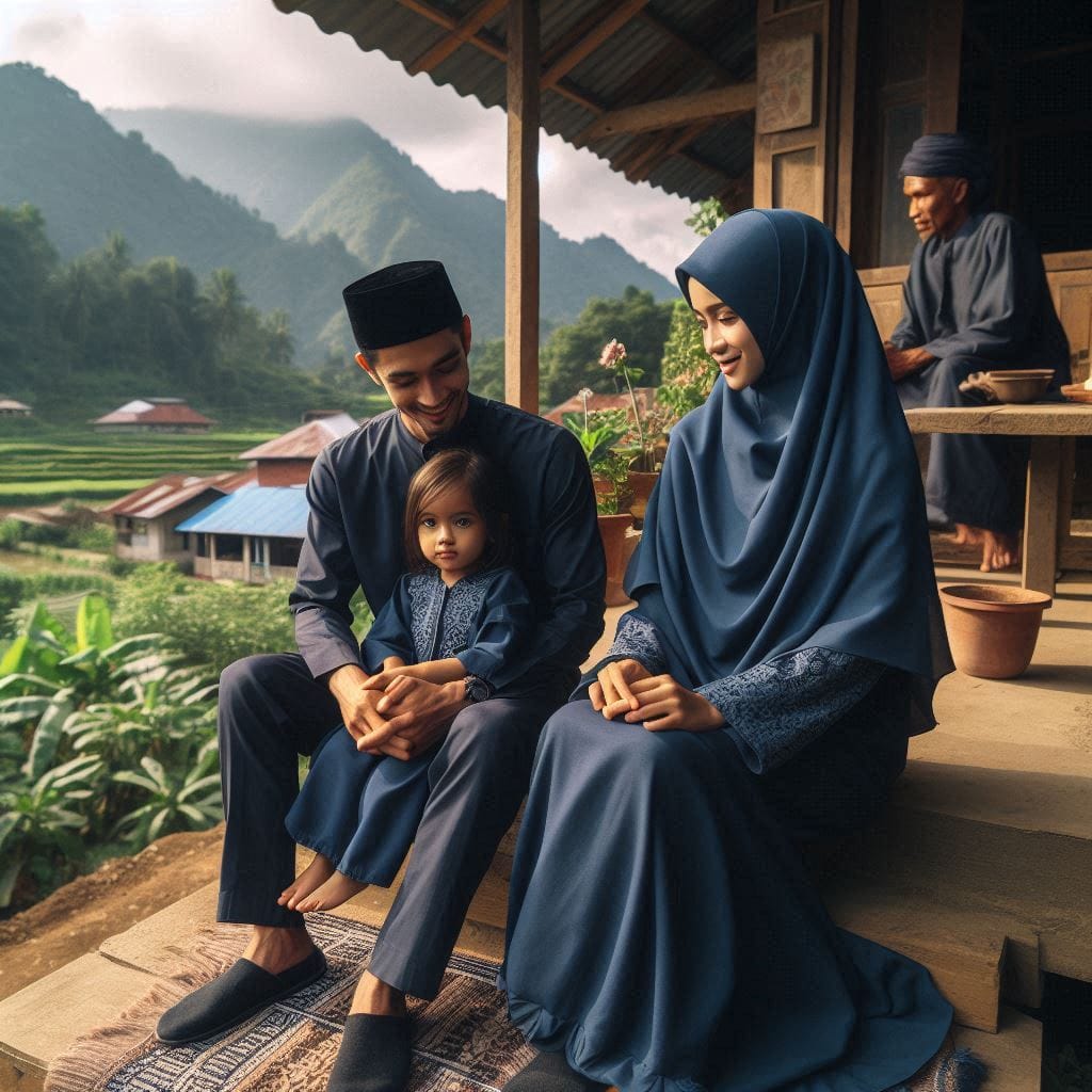 Hasilnya  di sebuah pedesaan di kaki bukit yang indah, ada sebuah rumah sederhan...