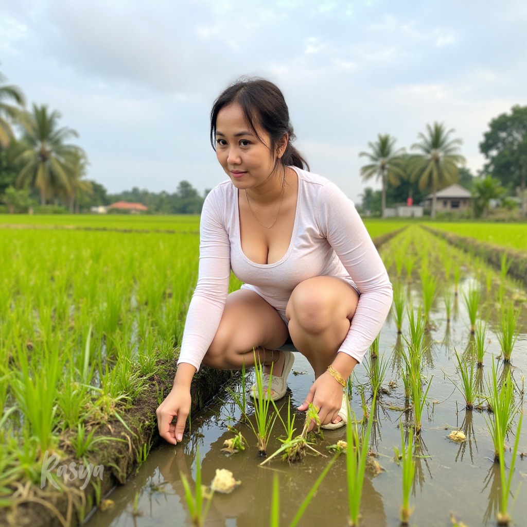 POV : ikut papa ke sawah di siang hari