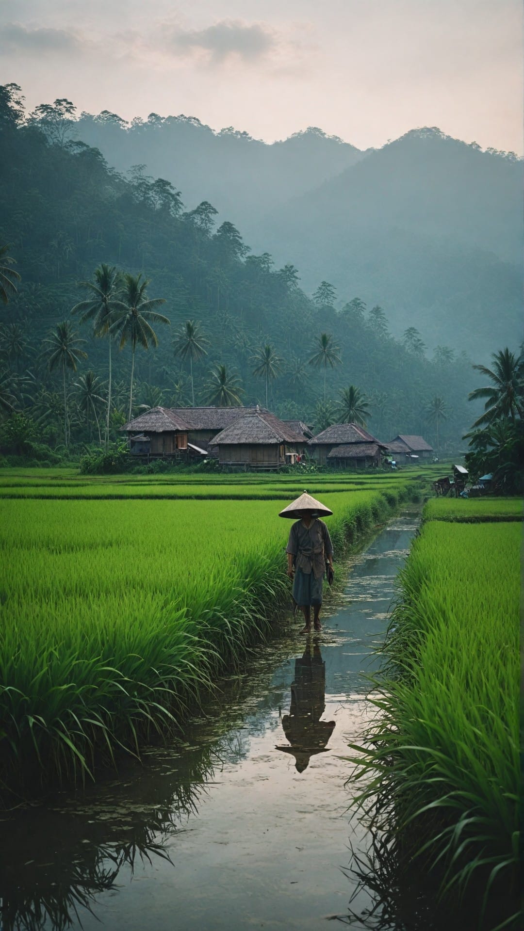 Suasana perkampungan di tengah sawah 
 #storywa #reels #reelsfb #storyfb #storyl...