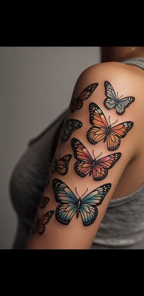 Cute butterfly tattoo ideas viralvideochallenge photographychallengechallengeraphychallengechallenge butterflies - Image 4
