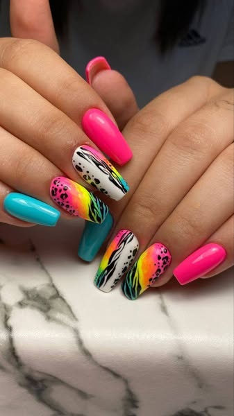 Colorful nails Inspiration nailart nails nailinspo - Image 3