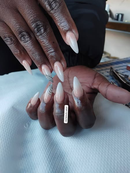 Ombre nailsblack spider gel - Image 2
