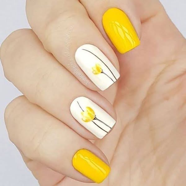 yellow Nail Art Trends Youll Love - Image 3