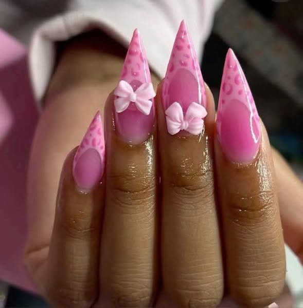 Exquisite Long Stiletto Nail Art Designs in Soft - Image 5
